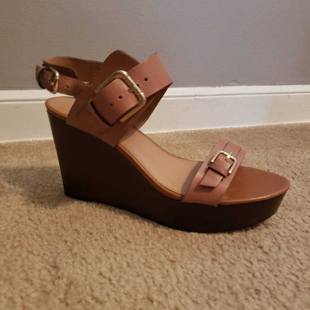 Franco Sarto Leather Demira Wedges